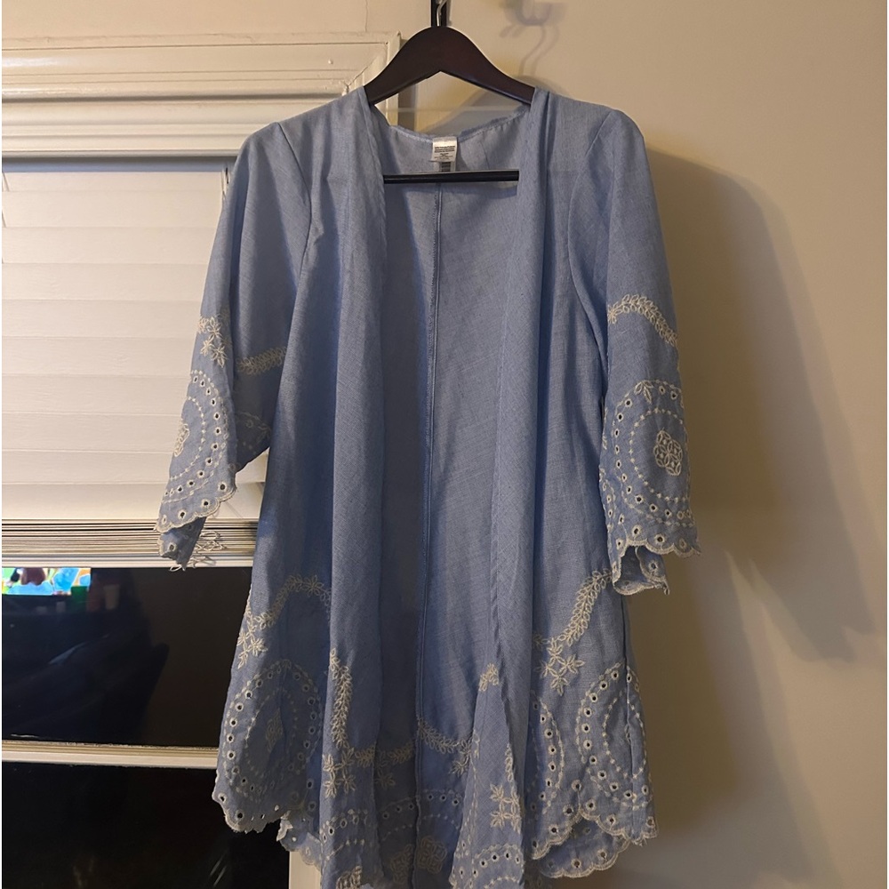 Blue duster